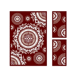 CIRTA 92670 (Rectangulaire, ( T 150X220 + 2T 60X110 ), BORDEAUX)