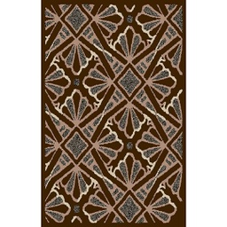 CIRTA 93030 (Rectangular, 180X270, MARRON BORDEAUX)