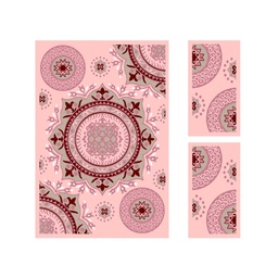 CIRTA 92670 (Rectangular, ( T 150X220 + 2T 60X110 ), ROSE POUDRE)