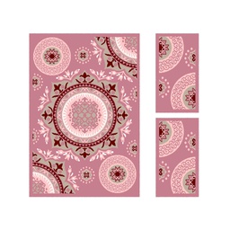 CIRTA 92670 (Rectangulaire, ( T 150X220 + 2T 60X110 ), BOIS DE ROSE)