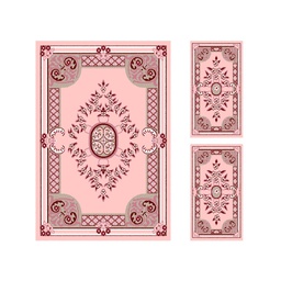 سيرتا 92990 (مستطيل, ( T 150X220 + 2T 60X110 ), وردي بودري)