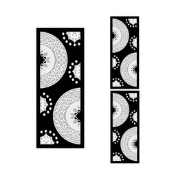 CIRTA 92670 (Rectangular, ( T 60X150 + 2T 60X110 ), NOIRE)