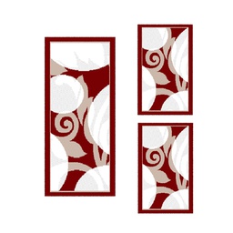 CIRTA 92550 (Rectangular, ( T 60X150 + 2T 60X110 ), BORDEAUX)