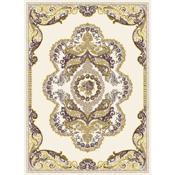 MELODIE 91142 (Rectangular, 190X275, BLANC CASSE_IVOIRE)