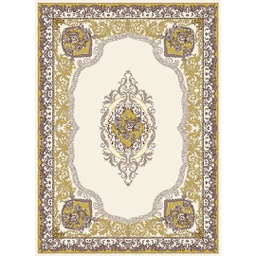 MELODIE 91152 (Rectangular, 190X275, BLANC CASSE_IVOIRE)