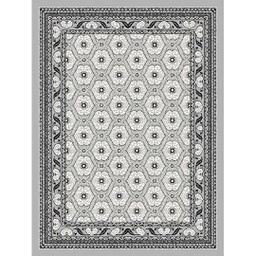 MELODIE 86600 (Rectangular, 190X150, GRIS CLAIRE_GRIS CLAIRE)