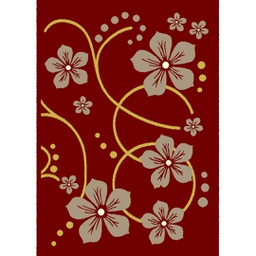 AZHAR 92100 (Rectangulaire, 160X220, BORDEAUX)
