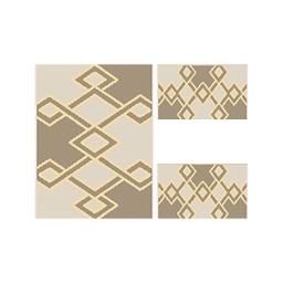 OLYMPIA 82450 (Rectangulaire, ( T 100X130 + 2T 60X100 ), CREME LX)