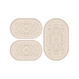 VALENCIA 5113B (Ovale, ( O 80X130 + 2O 65X100 ), CHAMPAGNE Creme)