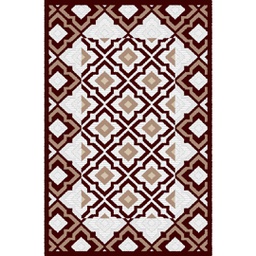 CIRTA 93241 (Rectangular, 180X270, MARRON BORDEAUX)