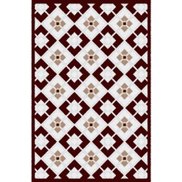 CIRTA 93251 (Rectangulaire, 180X270, MARRON BORDEAUX)