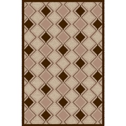 CIRTA 93400 (Rectangular, 180X270, MARRON BORDEAUX)