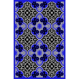CIRTA 93340 (Rectangular, 180X270, BLEU ROI)