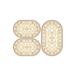 فالينسيا 5112B (بيضوي, ( O 80X130 + 2O 65X100 ), عاجي / قشدي)