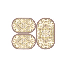 VALENCIA 5829B (Oval, ( O 80X130 + 2O 65X100 ), MARRON BRONZE_CREME)