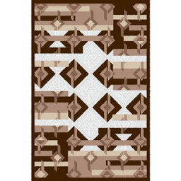 CIRTA 93290 (Rectangulaire, 180X270, MARRON BORDEAUX)