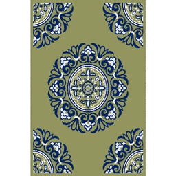AZHAR 92090 (Rectangular, 200X280, VERT PISTACHE)