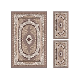 ميلودي 89052 (مستطيل, ( T 130X220 + 2T 60X110 ), بني برونزي / عاجي)