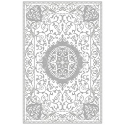VALENCIA 5113A (Rectangular, 200X280, BLANC CASSE_GRIS CLAIRE)