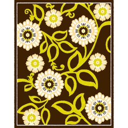 CIRTA 92571 (Rectangular, 180X270, MARRON BORDEAUX)