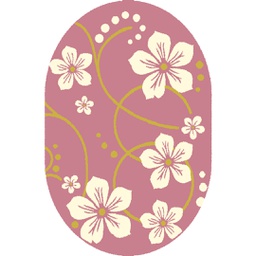 AZHAR 92100 (Ovale, 160X230, BOIS DE ROSE)