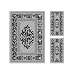 CIRTA 93070 (Rectangular, ( T 150X220 + 2T 60X110 ), GRIS CLAIRE)