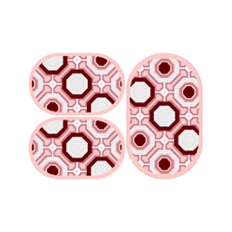 سيرتا 93230 (بيضوي, ( O 80X130 + 2O 65X100 ), وردي بودري)