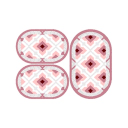 CIRTA 93240 (Ovale, ( O 80X130 + 2O 65X100 ), BOIS DE ROSE)
