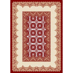 SHIRAZ 76072 (Rectangular, 165X230, BORDEAUX)