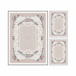 RUBIS 0941A (Rectangular, ( T 160X220 + 2T 60X80 ), BOIS DE ROSE, Lamination)