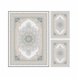 RUBIS 0952A (Rectangular, ( T 160X220 + 2T 60X80 ), GRIS CLAIRE, Lamination)