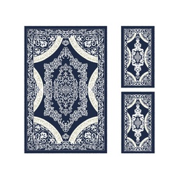 PLAZA 92370 (Rectangular, ( T 150X230 + 2T 60X115 ), BLEU NUIT)