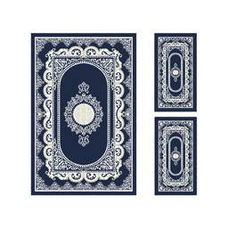 PLAZA 92380 (Rectangulaire, ( T 150X230 + 2T 60X115 ), BLEU NUIT)