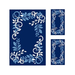 PLAZA 92360 (Rectangular, ( T 150X230 + 2T 60X115 ), BLEU NUIT)