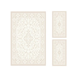 VALENCIA 5112H (Rectangulaire, ( T 150X230 + 2T 60X115 ), ECRU_CREME)