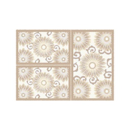 VALENCIA 7618C (Rectangular, ( T 80X130 + 2T 65X100 ), IVOIRE_CREME)