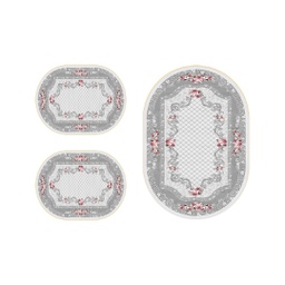 RUBIS 0882A (Oval, ( O 80X115 + 2O 48X80 ), GRIS CLAIRE, Lamination)