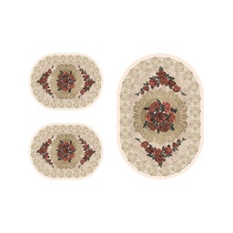 RUBIS 0958A (Oval, ( O 80X115 + 2O 48X80 ), CREME, Lamination)