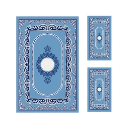 بلازا 92383 (مستطيل, ( T 150X230 + 2T 60X115 ), أزرق فاتح)