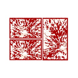 IZMIR 91487 (Rectangular, ( T 80X130 + 2T 65X100 ), BORDEAUX)