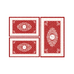 IZMIR 72202 (Rectangulaire, ( T 80X130 + 2T 65X100 ), BORDEAUX)