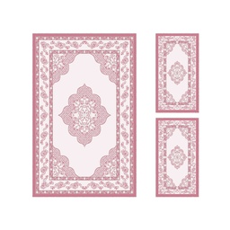 ISHRAK 8504K (Rectangular, ( T 140X220 + 2T 60X110 ), BOIS DE ROSE)