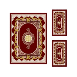 بلازا 92380 (مستطيل, ( T 160X220 + 2T 60X110 ), أحمر عنابي)