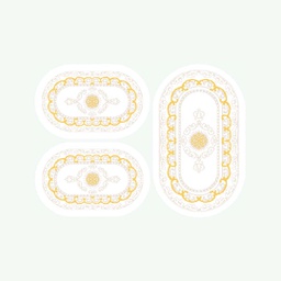 PLAZA 92380 (Oval, ( O 80X130 + 2O 65X100 ), BLANC CASSE)