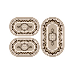 بلازا 92380 (بيضوي, ( O 80X130 + 2O 65X100 ), بيج)
