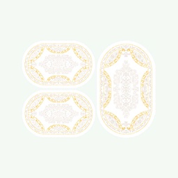 PLAZA 92370 (Oval, ( O 80X130 + 2O 65X100 ), BLANC CASSE)