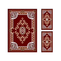 CIRTA 92996 (Rectangular, ( T 150X220 + 2T 60X110 ), BORDEAUX)