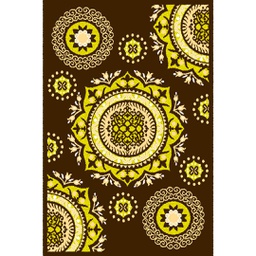 CIRTA 92675 (Rectangulaire, 180X270, MARRON BORDEAUX)