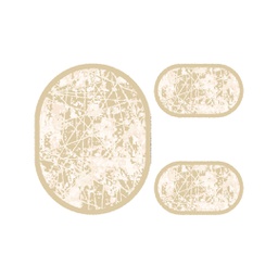 ANKARA 88880 (Oval, ( T 100X130 + 2T 60X100 ), BEIGE)