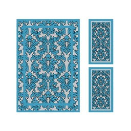 CIRTA 93226 (Rectangulaire, ( T 150X220 + 2T 60X110 ), BLEU TURQUOISE)